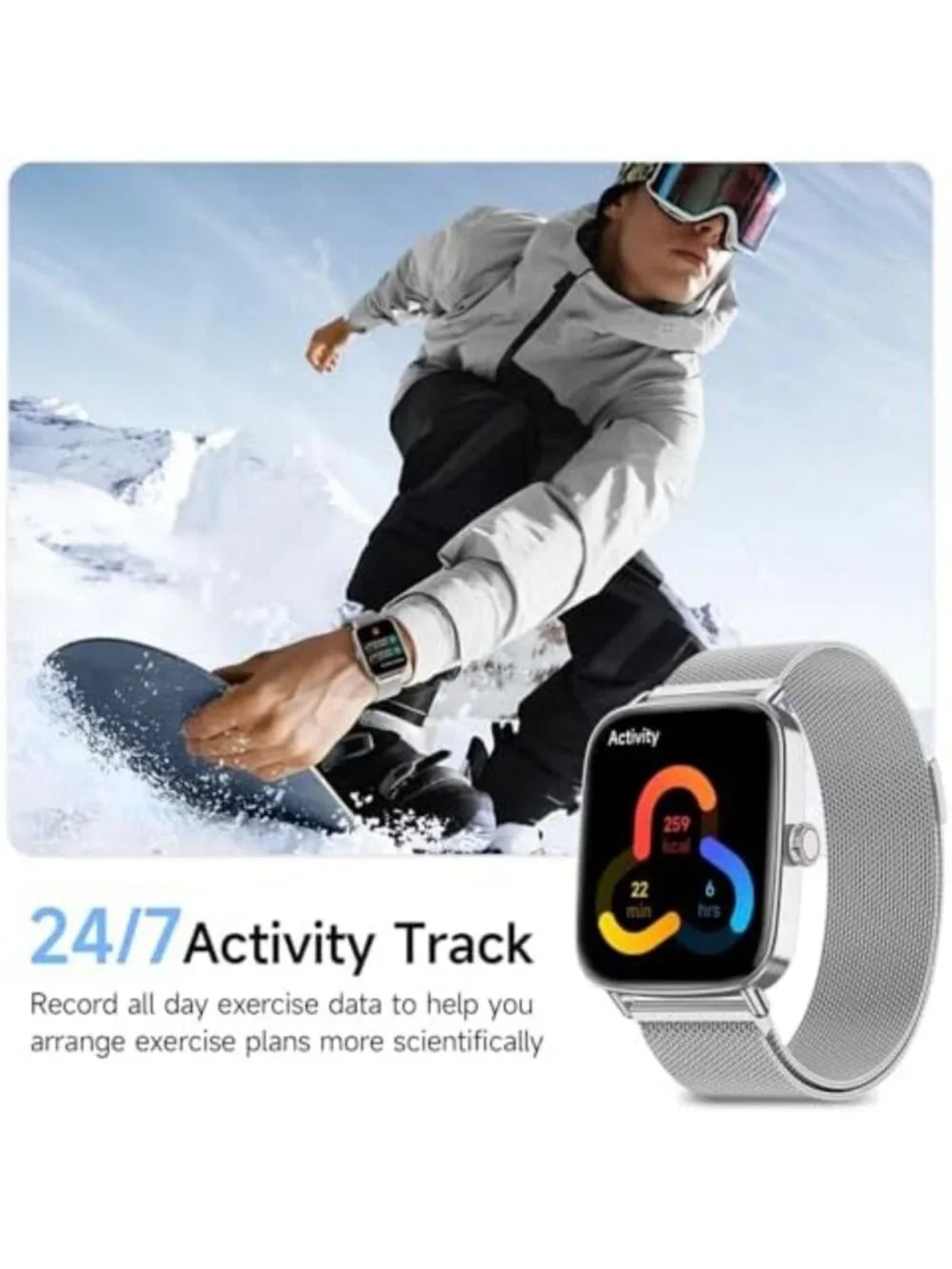HD Smartwatch for Men & Women, 1.85